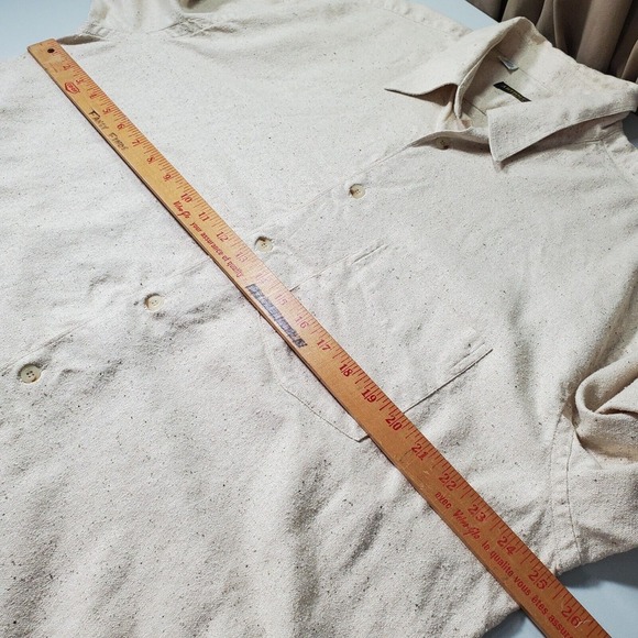 Artioli Mens Dress Shirt Size Large Beige Italy Long Sleeve Office Formal Luxury - Picture 8 of 11